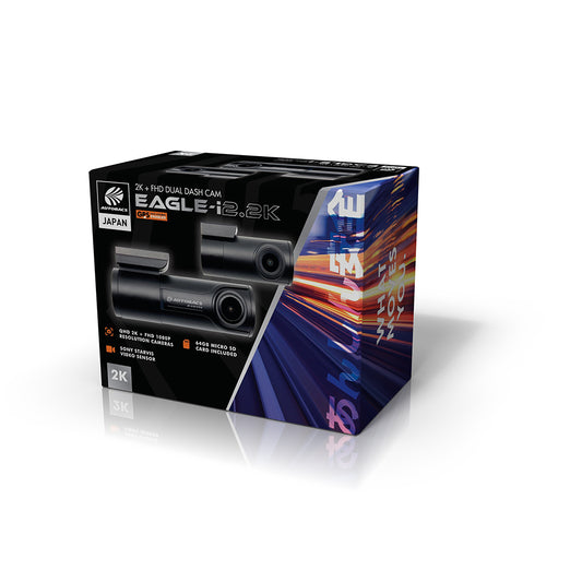 EAGLE-i2.2K 2K Front + Full HD Rear Dash Cam (WiFi + GPS)