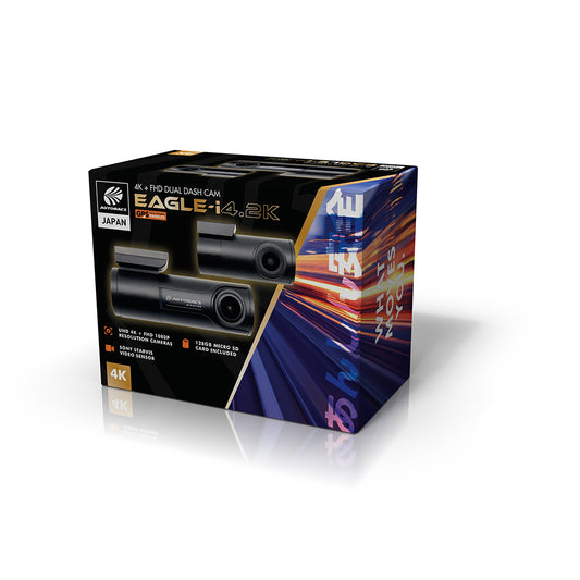 EAGLE-i4.2K 4K Front + Full HD Rear Dash Cam (WiFi + GPS)